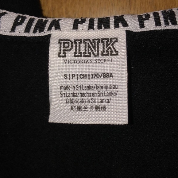 Cropped Half Zip PINK Hoodie S - Picture 3 of 3